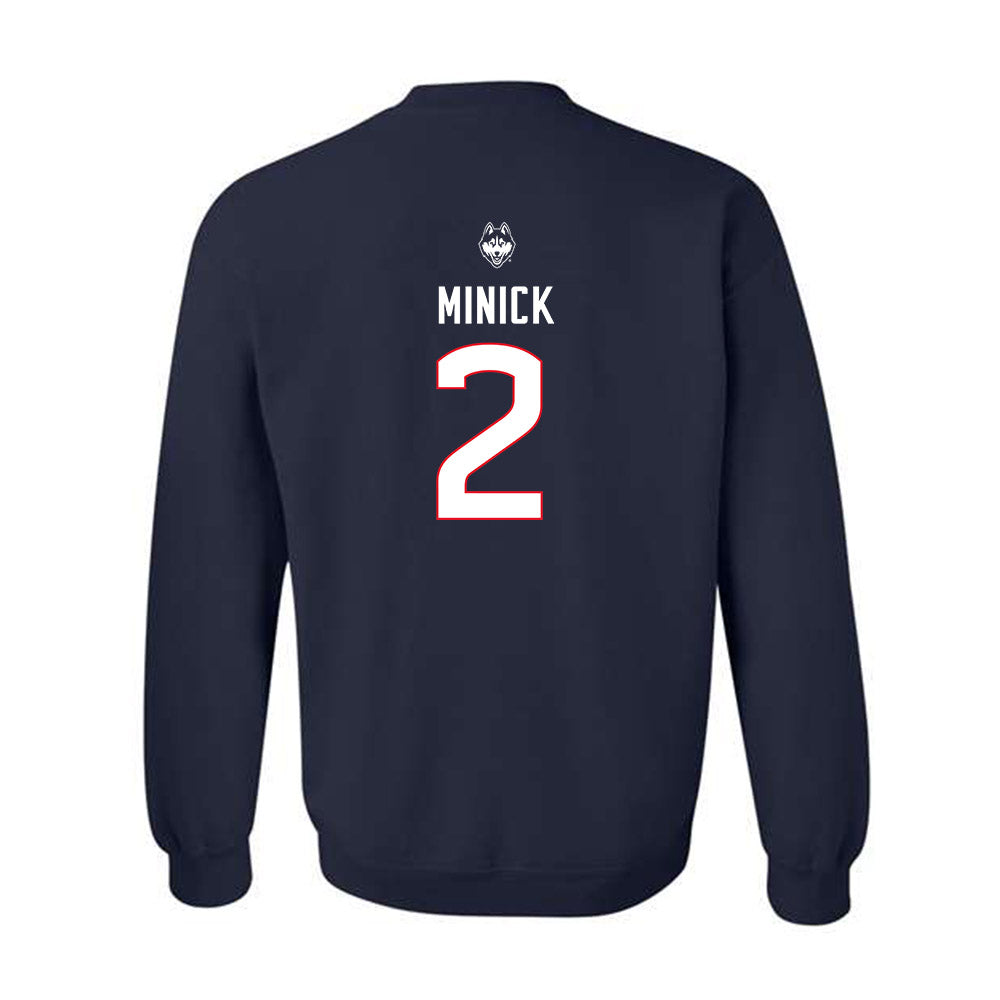 UConn - NCAA Baseball : Tyler Minick - Sports Shersey Crewneck Sweatshirt-1