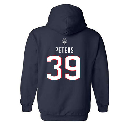 UConn - NCAA Baseball : Kyle Peters - Sports Shersey Hooded Sweatshirt