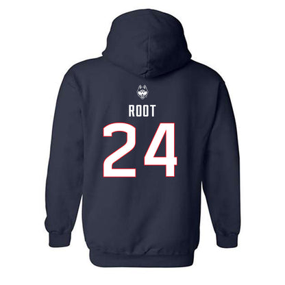 UConn - NCAA Baseball : Beau Root - Sports Shersey Hooded Sweatshirt