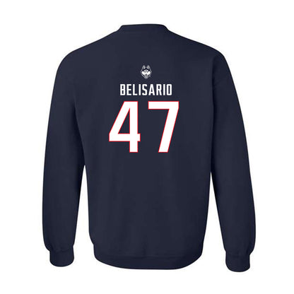 UConn - NCAA Baseball : Anthony Belisario - Sports Shersey Crewneck Sweatshirt-1