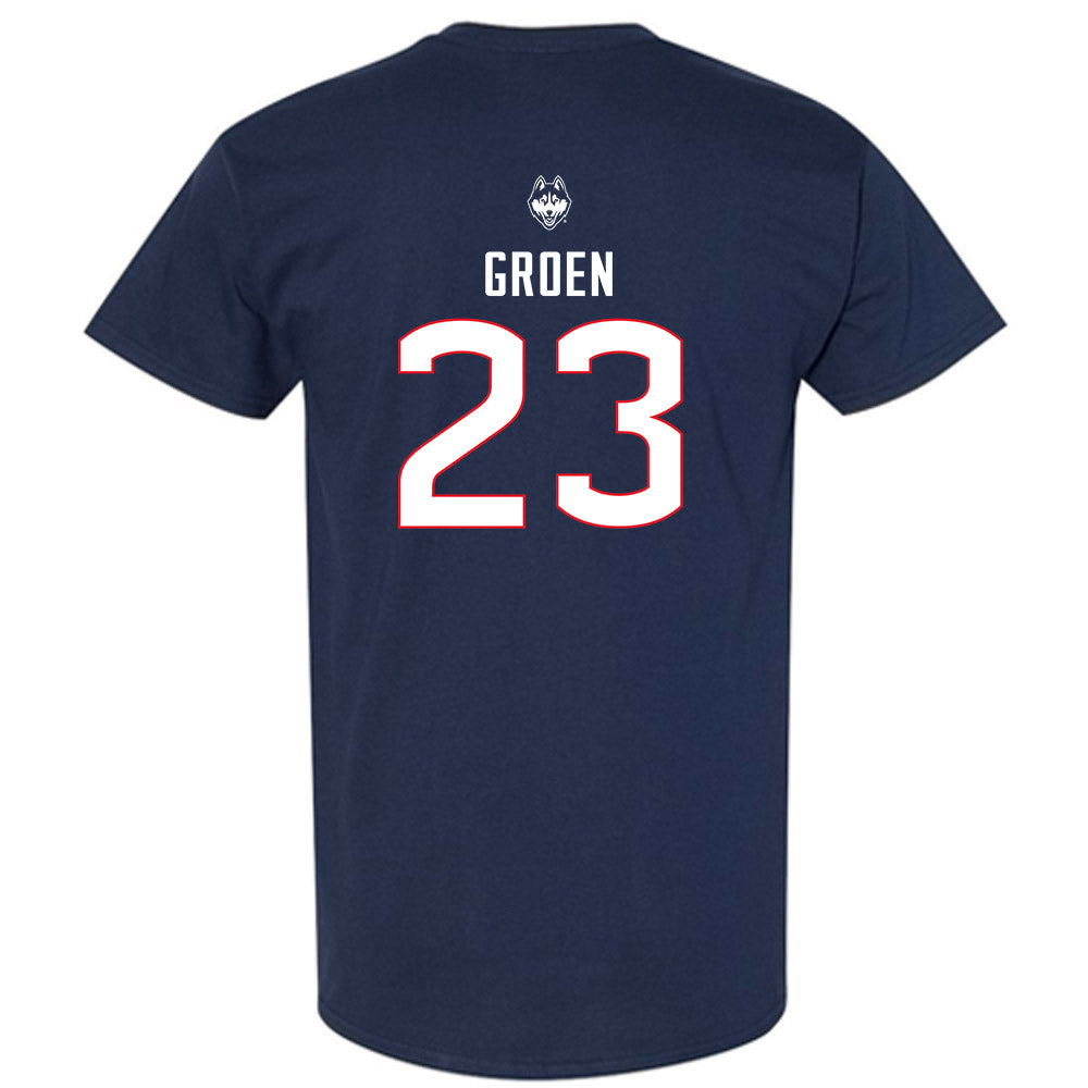 UConn - NCAA Baseball : Carter Groen - Sports Shersey T-Shirt-1