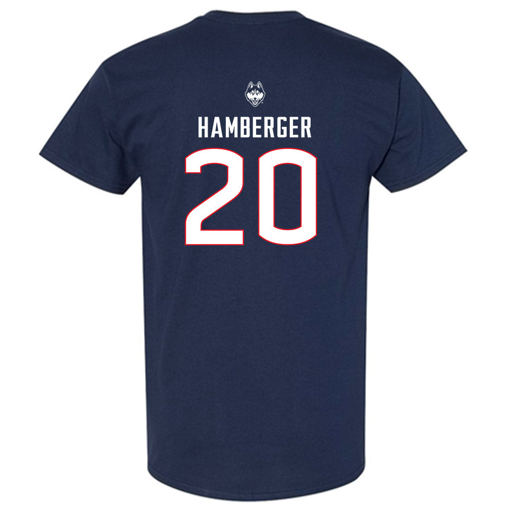 UConn - NCAA Baseball : Evan Hamberger - Sports Shersey T-Shirt