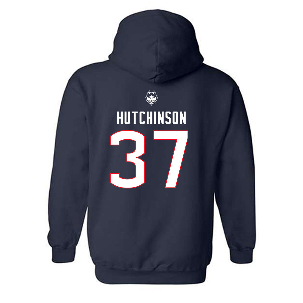 UConn - NCAA Baseball : Sam Hutchinson - Sports Shersey Hooded Sweatshirt