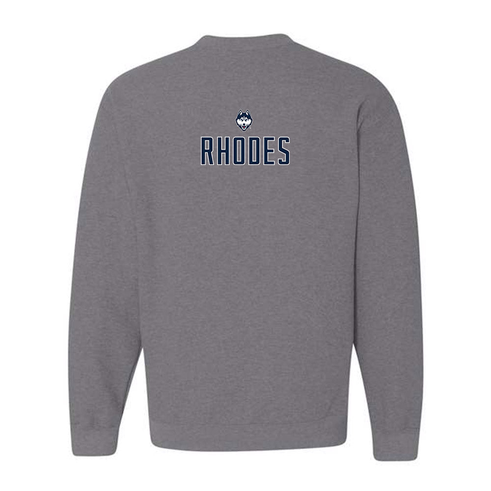 UConn - NCAA Women's Swimming & Diving : Maggie Rhodes - Sports Shersey Crewneck Sweatshirt-1