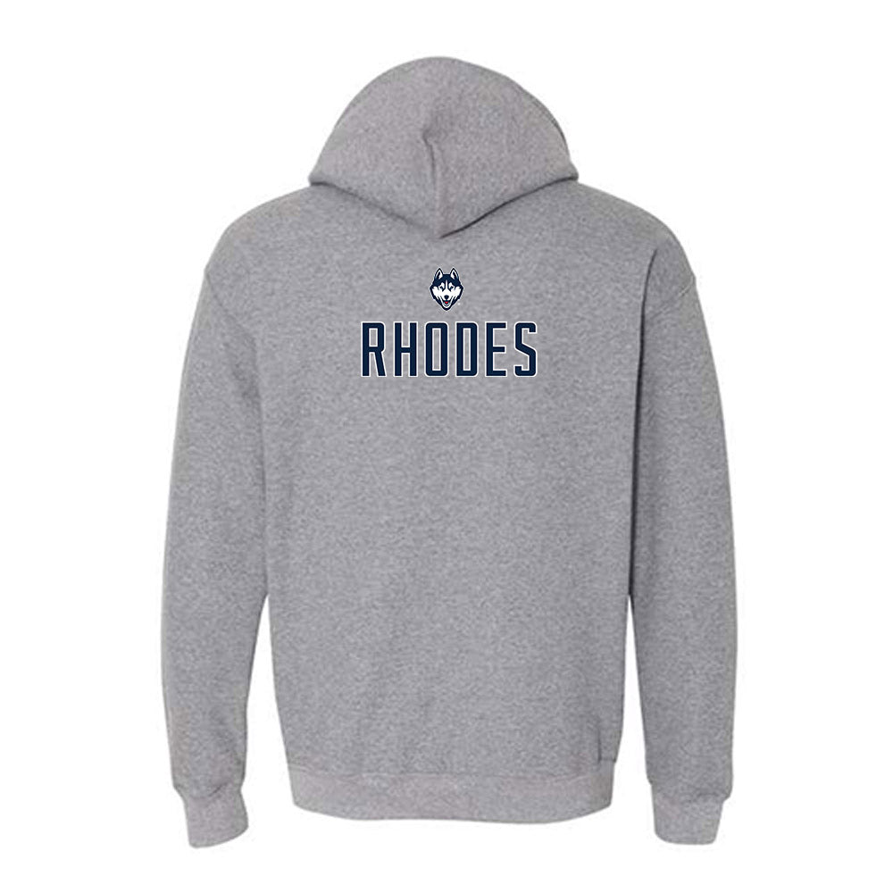 UConn - NCAA Women's Swimming & Diving : Maggie Rhodes - Sports Shersey Hooded Sweatshirt-1