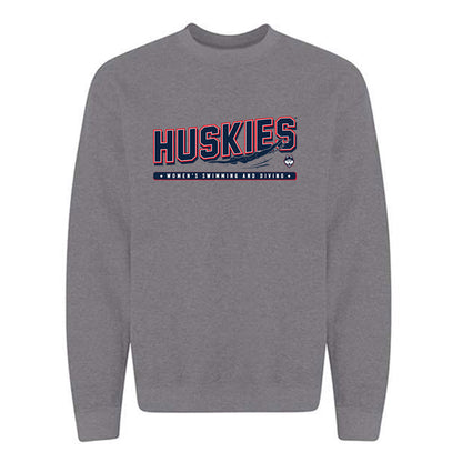UConn - NCAA Women's Swimming & Diving : Mia Hatzis - Sports Shersey Crewneck Sweatshirt-0