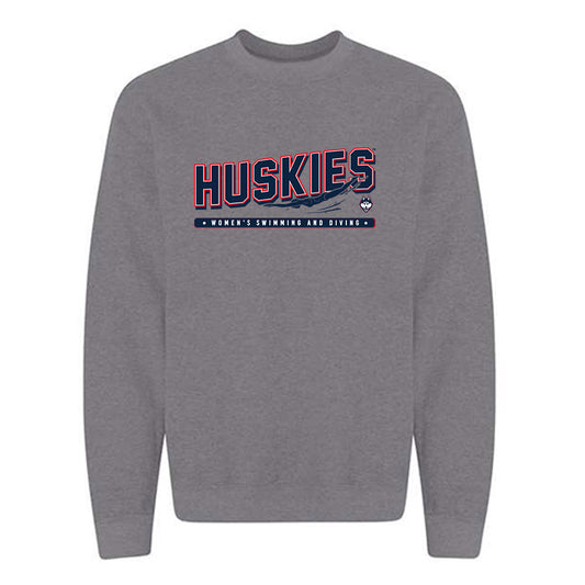 UConn - NCAA Women's Swimming & Diving : Mia Hatzis - Sports Shersey Crewneck Sweatshirt-0