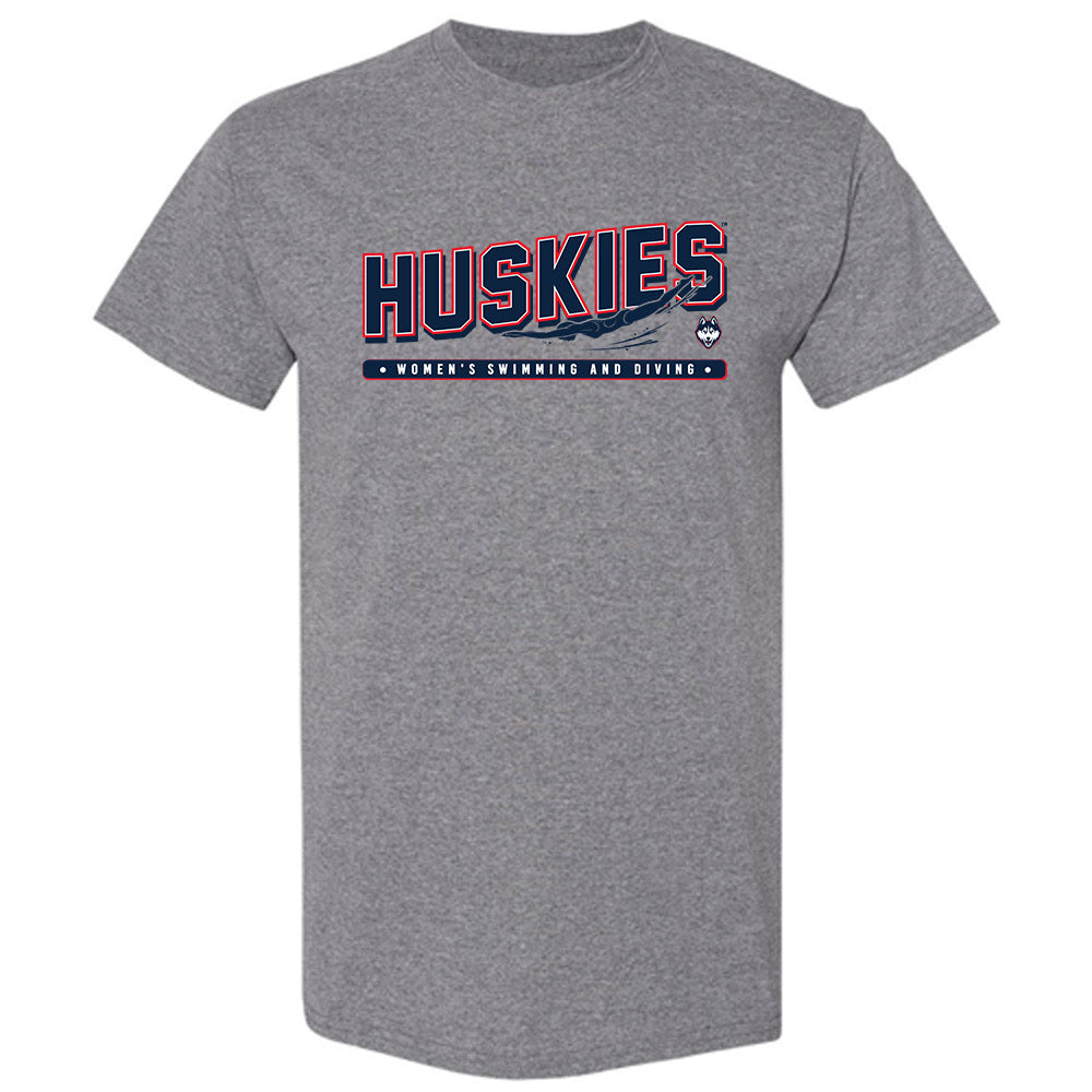 UConn - NCAA Women's Swimming & Diving : Camille Gendron - Sports Shersey T-Shirt-0