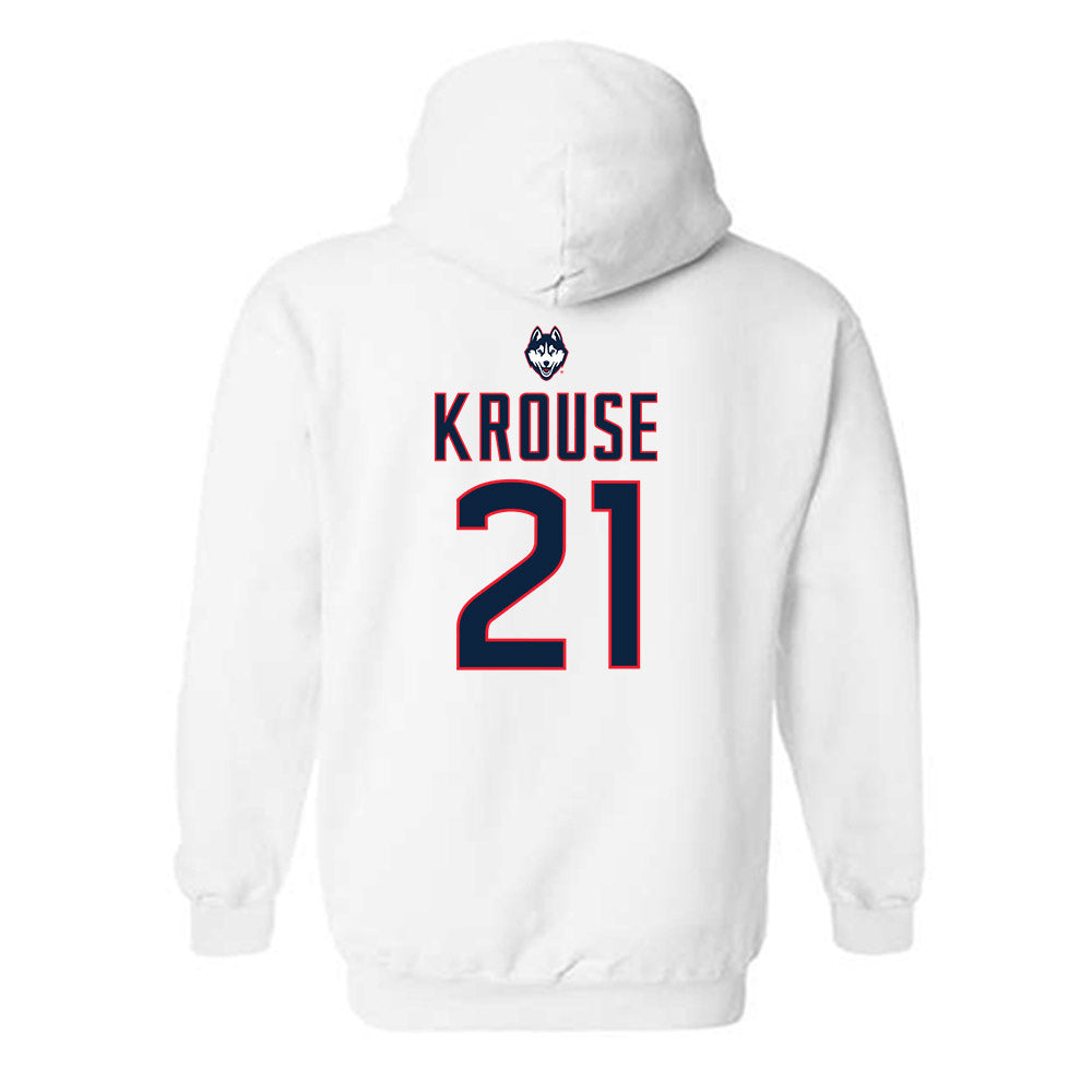 UConn - NCAA Women's Lacrosse : Natalya Krouse - Sports Shersey Hooded Sweatshirt-1