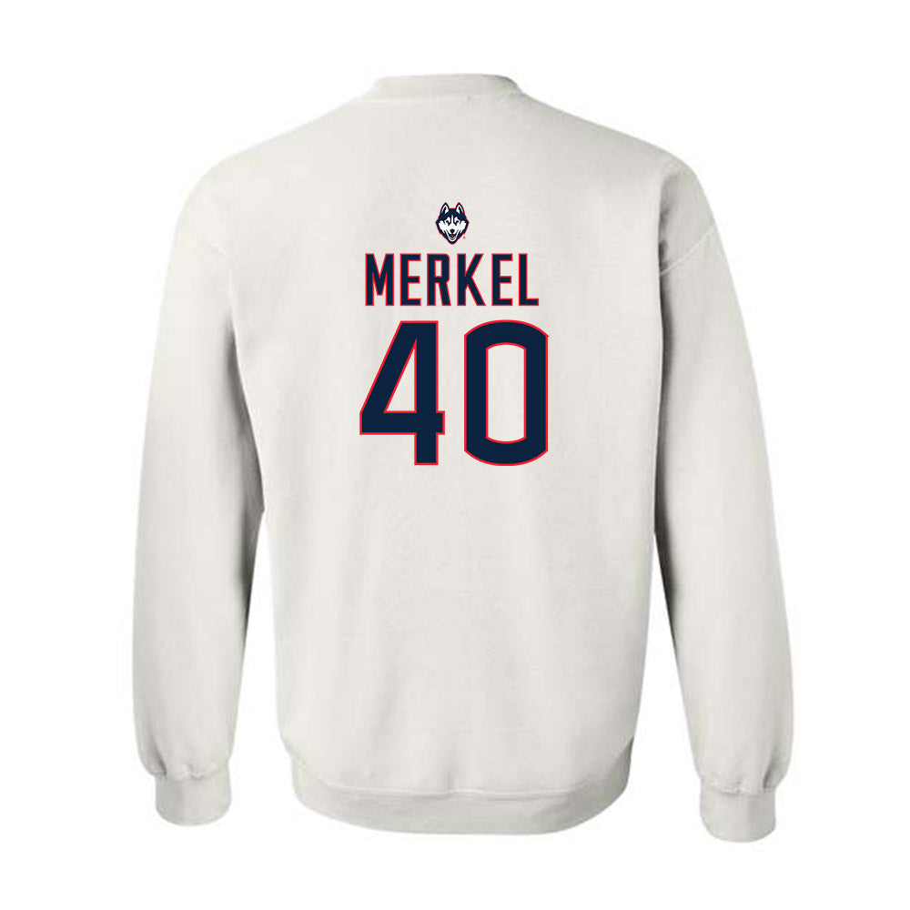 UConn - NCAA Women's Lacrosse : McKenna Merkel - Sports Shersey Crewneck Sweatshirt-1