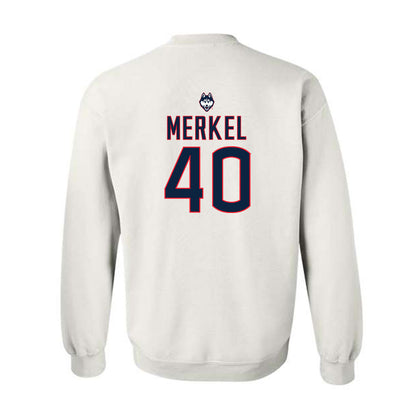 UConn - NCAA Women's Lacrosse : McKenna Merkel - Sports Shersey Crewneck Sweatshirt-1