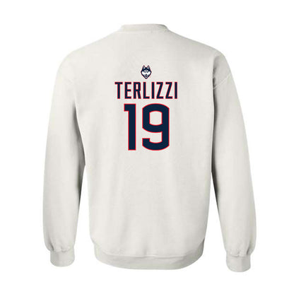 UConn - NCAA Women's Lacrosse : Jillian Terlizzi - Sports Shersey Crewneck Sweatshirt-1