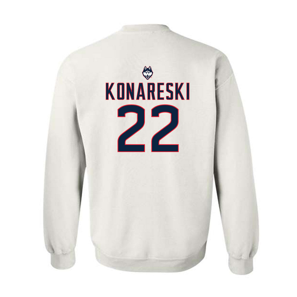 UConn - NCAA Women's Lacrosse : Chloe Konareski - Sports Shersey Crewneck Sweatshirt-1