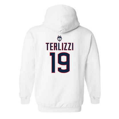 UConn - NCAA Women's Lacrosse : Jillian Terlizzi - Sports Shersey Hooded Sweatshirt-1