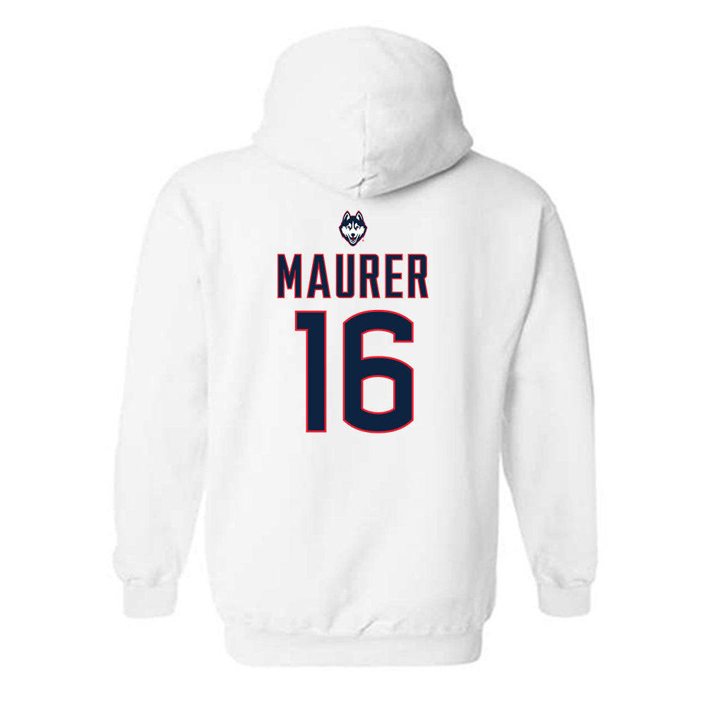 UConn - NCAA Women's Lacrosse : Aubrey Maurer - Sports Shersey Hooded Sweatshirt-1