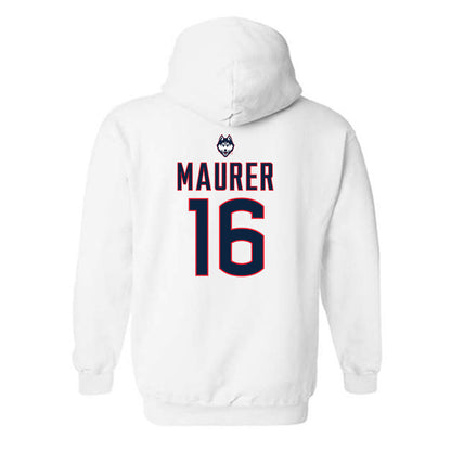 UConn - NCAA Women's Lacrosse : Aubrey Maurer - Sports Shersey Hooded Sweatshirt-1