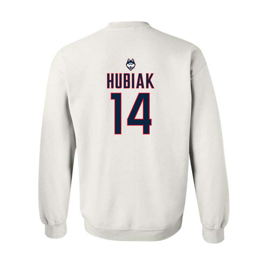 UConn - NCAA Women's Lacrosse : Caitlyn Hubiak - Sports Shersey Crewneck Sweatshirt-1