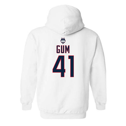 UConn - NCAA Women's Lacrosse : Johannah Gum - Sports Shersey Hooded Sweatshirt