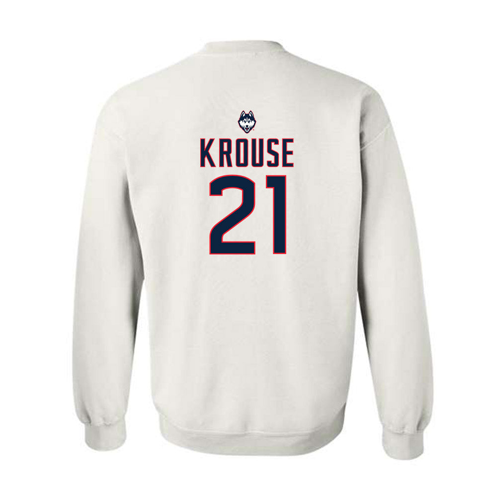 UConn - NCAA Women's Lacrosse : Natalya Krouse - Sports Shersey Crewneck Sweatshirt-1