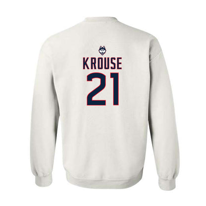 UConn - NCAA Women's Lacrosse : Natalya Krouse - Sports Shersey Crewneck Sweatshirt-1