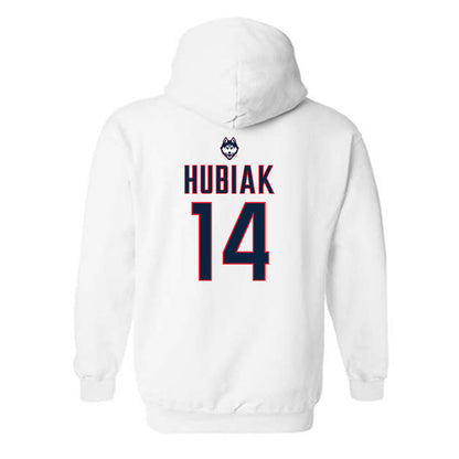 UConn - NCAA Women's Lacrosse : Caitlyn Hubiak - Sports Shersey Hooded Sweatshirt-1