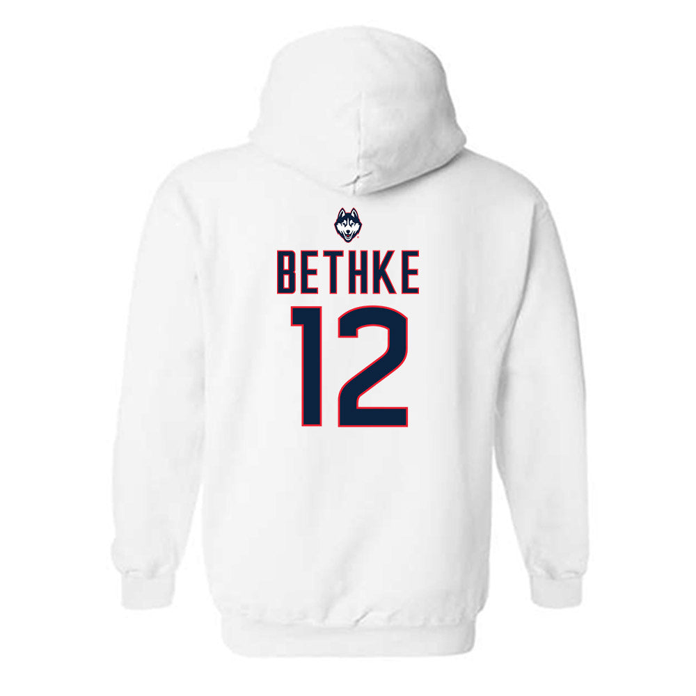 UConn - NCAA Women's Lacrosse : Hadley Bethke - Sports Shersey Hooded Sweatshirt-1