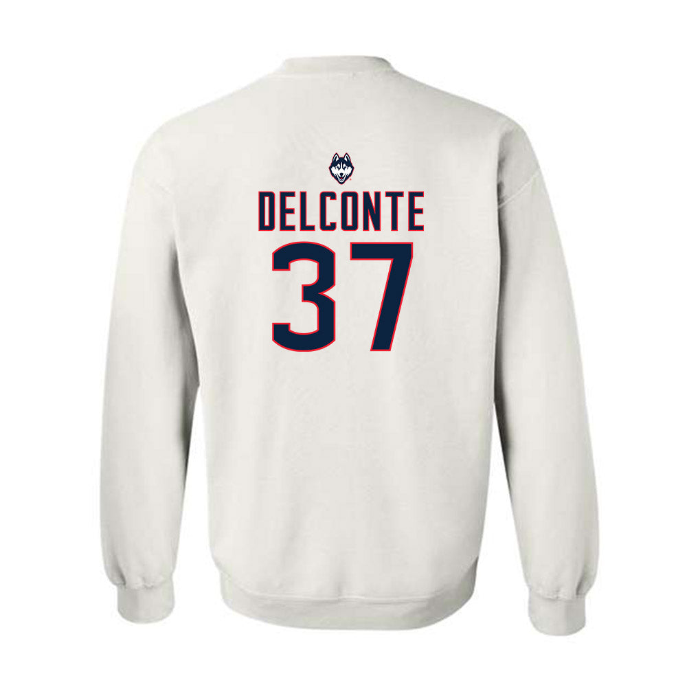 UConn - NCAA Women's Lacrosse : Jessica DelConte - Sports Shersey Crewneck Sweatshirt-1