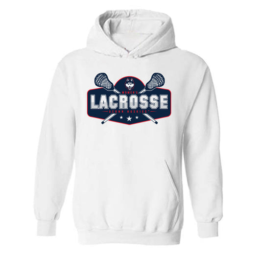 UConn - NCAA Women's Lacrosse : Emma Dacey - Sports Shersey Hooded Sweatshirt-0