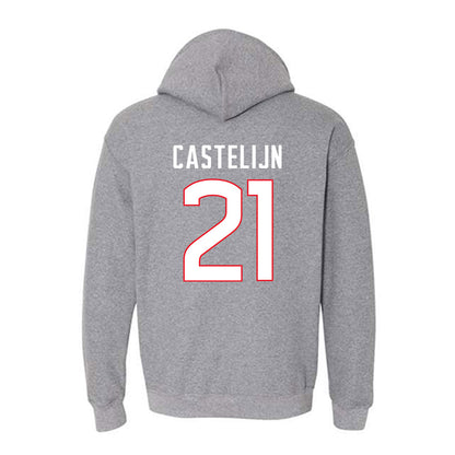 UConn - NCAA Women's Field Hockey : Keet Castelijn - Sports Shersey Hooded Sweatshirt-1