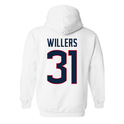 UConn - NCAA Softball : Emma Willers - Sports Shersey Hooded Sweatshirt-1