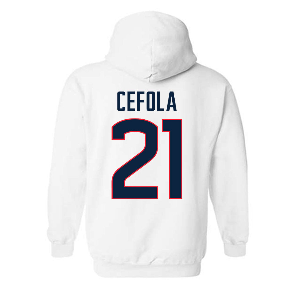 UConn - NCAA Softball : Bella Cefola - Sports Shersey Hooded Sweatshirt-1