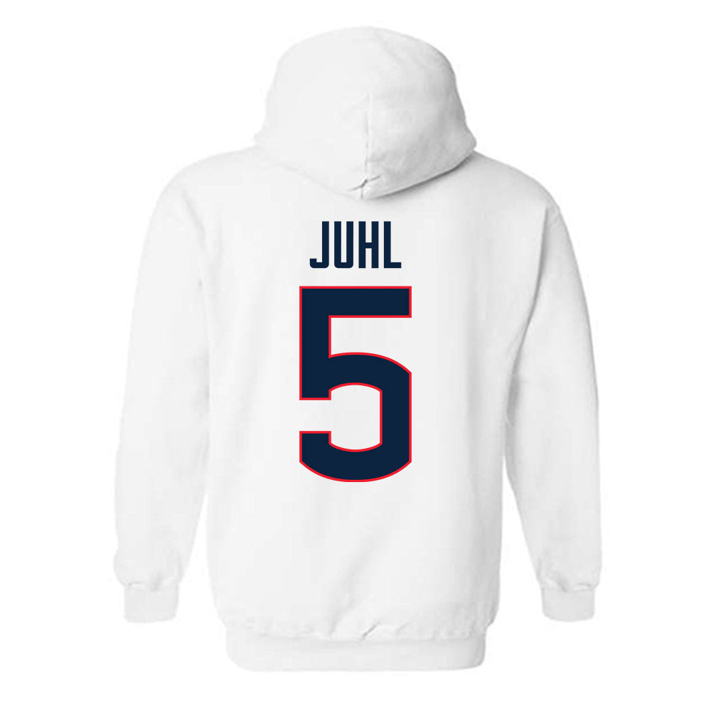 UConn - NCAA Softball : Alexis Juhl - Sports Shersey Hooded Sweatshirt-1