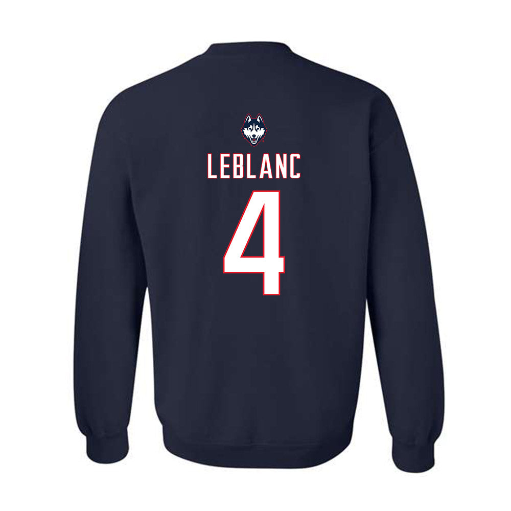 UConn - NCAA Women's Soccer : Lydia LeBlanc - Sports Shersey Crewneck Sweatshirt-1