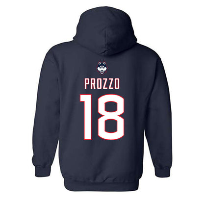 UConn - NCAA Women's Soccer : Riley Prozzo - Sports Shersey Hooded Sweatshirt-1
