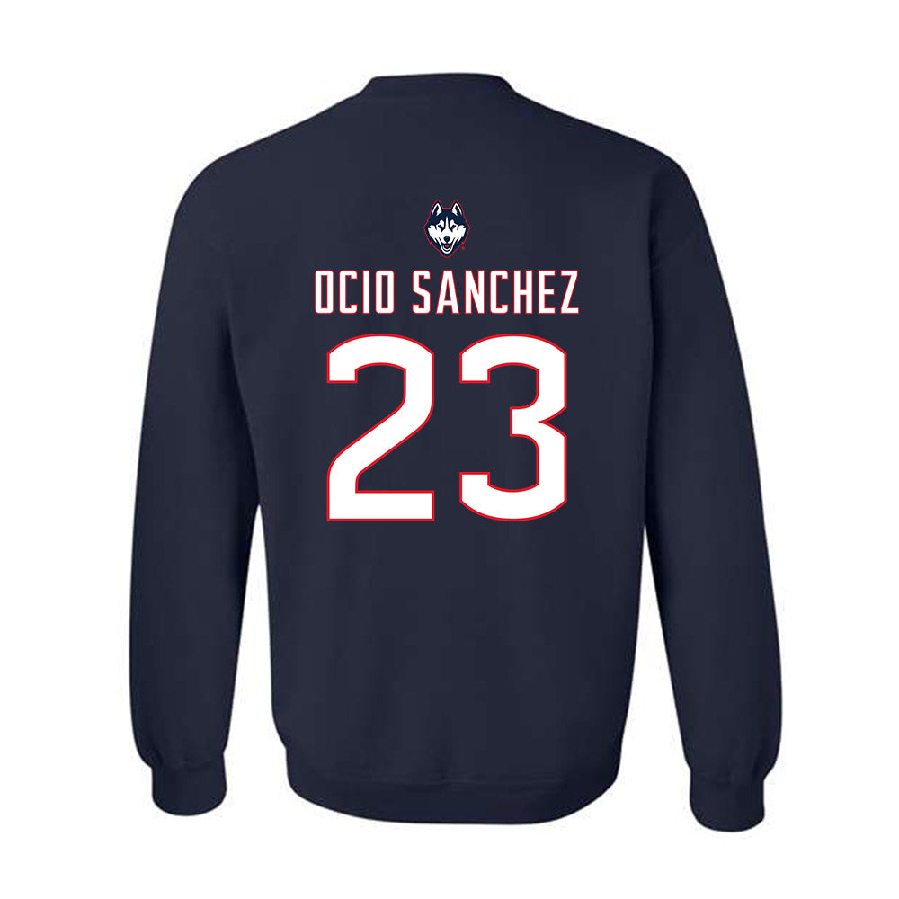 UConn - NCAA Women's Soccer : Naia Ocio Sanchez - Sports Shersey Crewneck Sweatshirt