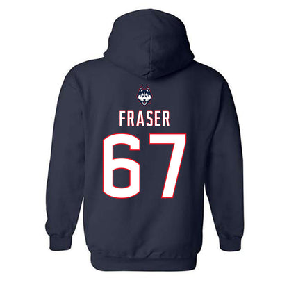 UConn - NCAA Women's Soccer : Kalina Fraser - Sports Shersey Hooded Sweatshirt-1