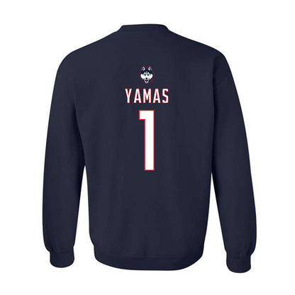 UConn - NCAA Women's Soccer : Ava Yamas - Sports Shersey Crewneck Sweatshirt-1