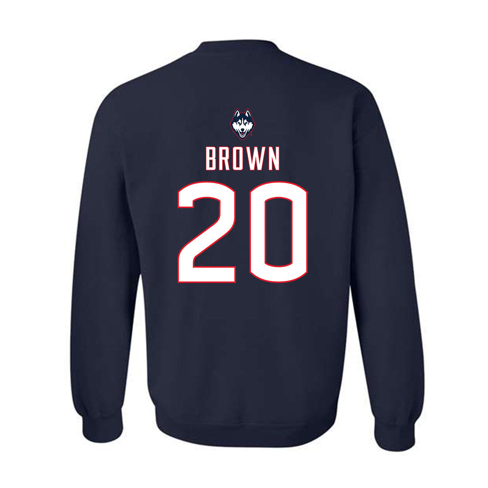 UConn - NCAA Women's Soccer : Brooke Brown - Sports Shersey Crewneck Sweatshirt-1