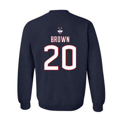 UConn - NCAA Women's Soccer : Brooke Brown - Sports Shersey Crewneck Sweatshirt-1