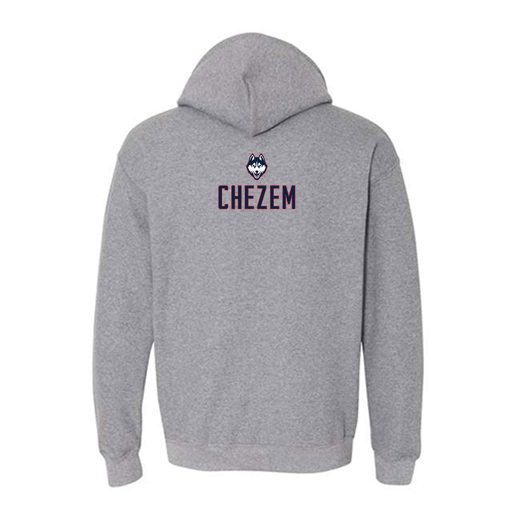 UConn - NCAA Women's Rowing : Jordyn Chezem - Sports Shersey Hooded Sweatshirt-1