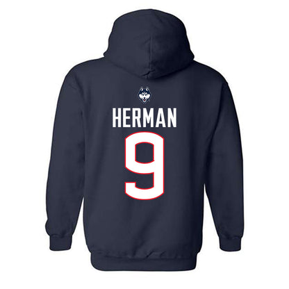 UConn - NCAA Women's Volleyball : Anna Herman - Hooded Sweatshirt