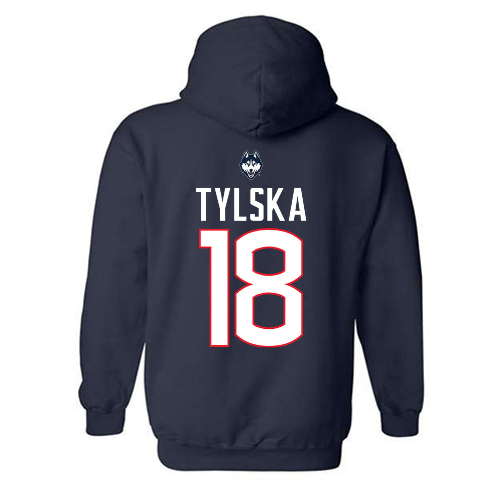 UConn - NCAA Women's Volleyball : Hanna Tylska - Hooded Sweatshirt-1