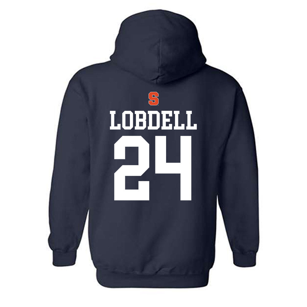 Syracuse - NCAA Men's Basketball : Noah Lobdell - Sports Shersey Hooded Sweatshirt