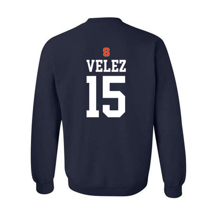 Syracuse - NCAA Women's Basketball : Angelica Velez - Sports Shersey Crewneck Sweatshirt