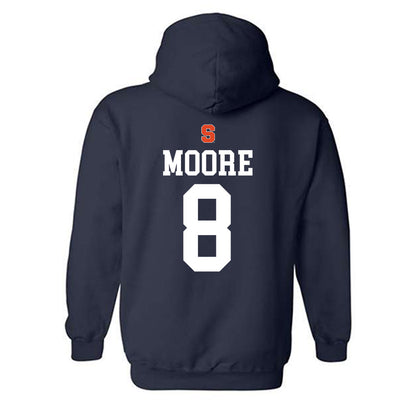 Syracuse - NCAA Men's Basketball : Elijah Moore - Sports Shersey Hooded Sweatshirt