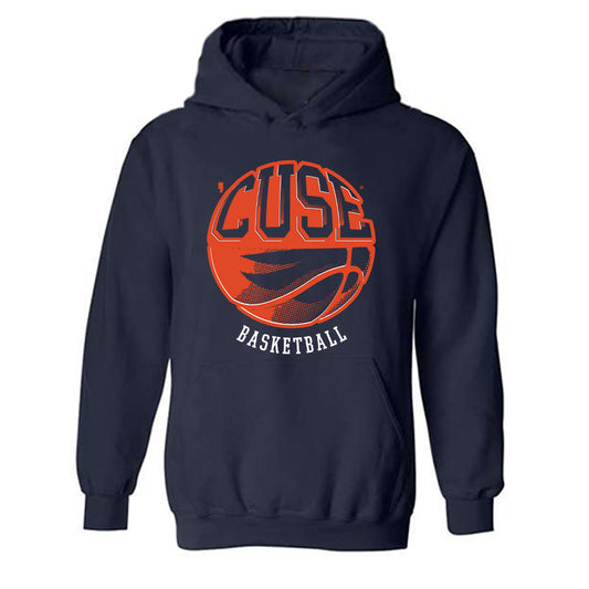 Syracuse - NCAA Men's Basketball : Naithan George - Sports Shersey Hooded Sweatshirt-0