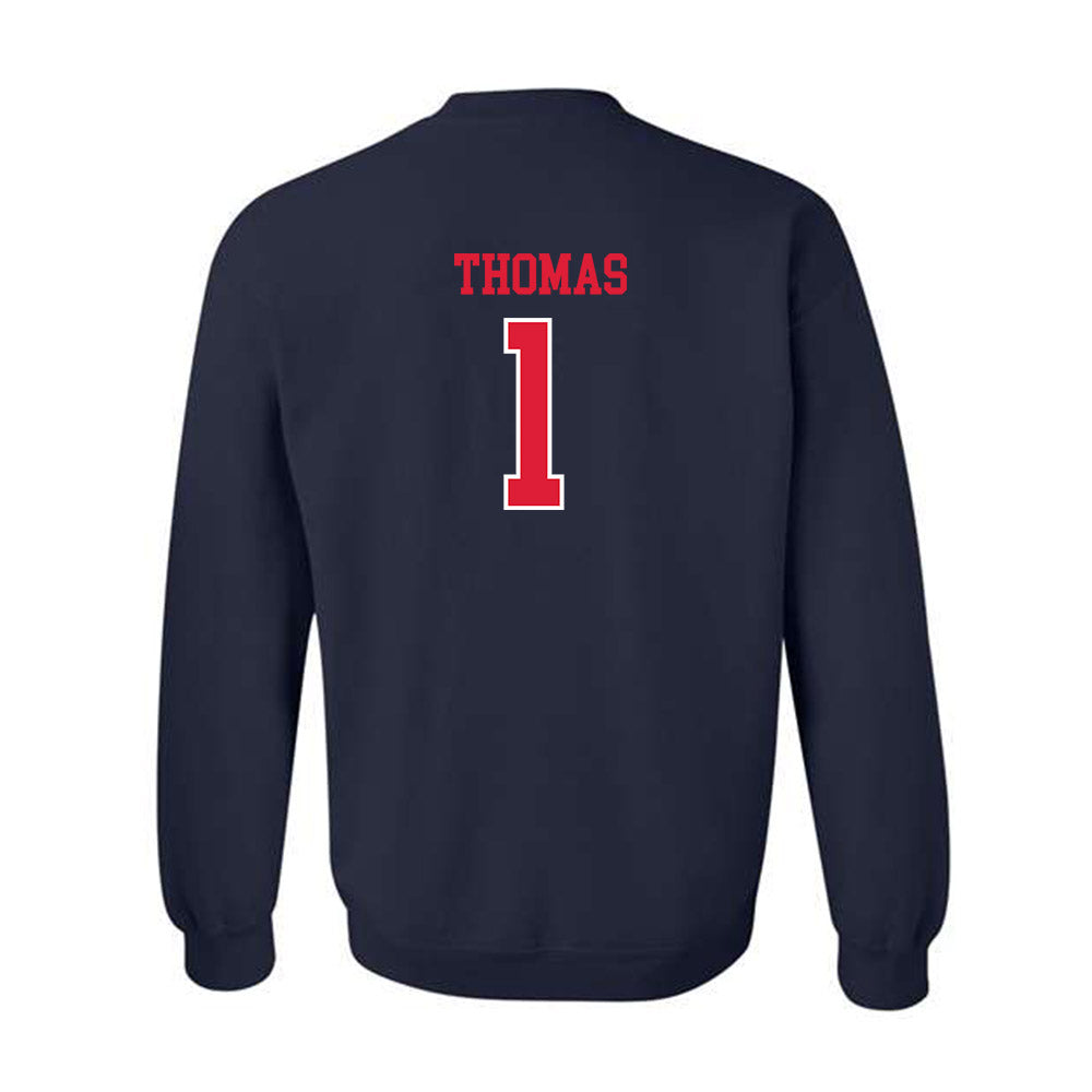 Dayton - NCAA Men's Basketball : Malcolm Thomas - Classic Shersey Crewneck Sweatshirt-1