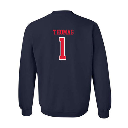 Dayton - NCAA Men's Basketball : Malcolm Thomas - Classic Shersey Crewneck Sweatshirt-1