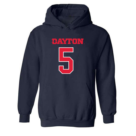 Dayton - NCAA Men's Basketball : Adam Njie Jr. - Classic Shersey Hooded Sweatshirt-0