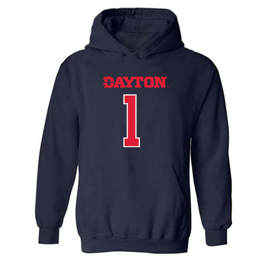 Dayton - NCAA Men's Basketball : Malcolm Thomas - Classic Shersey Hooded Sweatshirt-0